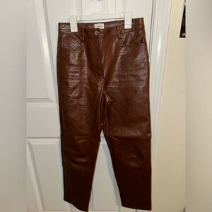 Wilfred Aritzia faux leather pants
